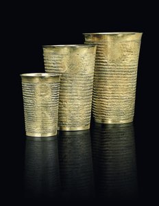 Tre graduerede bægre, sandsynligvis Transsylvanien, midten af 1600-tallet af Hungarian School
