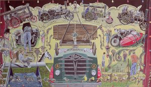 Ved Vintage Show, 1993 (gouache på kort)