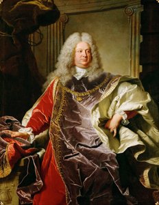 Barok: Portræt af Philippe Louis, grev af Sinzendorf Neubourg - Portræt af grev Philipp Ludwig Wenzel von Sinzendorf (1671-1742) af Rigaud, Hyacinthe Francois Honore (1659-1743) af Hyacinthe Francois Rigaud