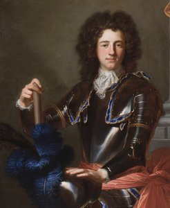 Detalje af portræt af Henry Bentinck, senere 1. hertug af Portland, 1699 af Hyacinthe Francois Rigaud