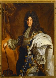 Louis XIV, konge af Frankrig (maleri på lærred) af Hyacinthe Francois Rigaud