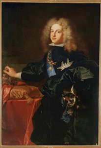 Filip V af Spanien (maleri på lærred) af Hyacinthe Francois Rigaud