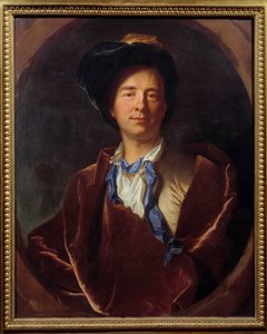 Portræt af Bernard Le Bouyer (Le Bovier) de Fontenelle (1657-1757), fransk forfatter Maleri af Hyacinthe Rigaud (1659-1743) 1713 Søn. 0,79x0,63 m Montpellier, Fabre Museum -Portræt af Bernard Le Bouyer (Le Bovier) de Fontenelle (1657-1757), fransk forfatte af Hyacinthe Francois Rigaud
