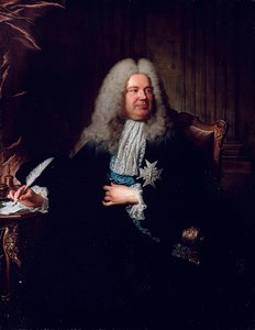 Portræt af Charles-Gaspard Dodun, markis af Herbault af Hyacinthe Francois Rigaud