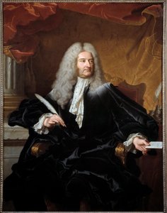 Portræt af Louis Germain de Chauvelin (1685-1762), Marquis de Grosbois, udenrigsminister og sælvagt Maleri af Hyacinthe Rigaud (1659-1743) 1727 søn. 1,11x1,46 m Toulouse musee des Augustins - Portræt af Louis Germain de Ch af Hyacinthe Francois Rigaud