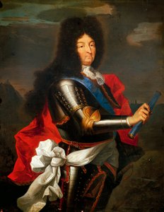 Portræt af Louis XIV af Frankrig (olie på lærred) af Hyacinthe Francois Rigaud