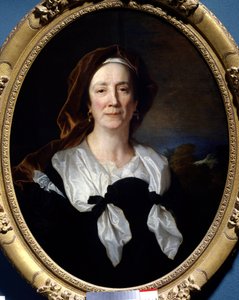 Portræt af Marie Serre, mor til kunstneren Maleri af Hyacinthe Rigaud (1659-1743) 1695 Søn. 0,79x0,61 m Taon, slottet Fontaine Henry. af Hyacinthe Francois Rigaud