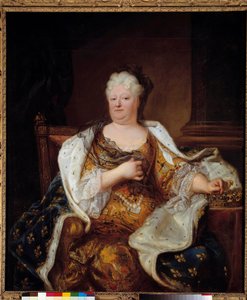 Portrait of Princess Palatine Charlotte Elisabeth de Bavieredani af Hyacinthe Francois Rigaud