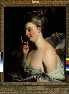 Portræt af en ukendt "The Threatened" (olie på lærred) af Hyacinthe Francois Rigaud