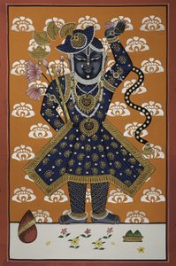 Det guddommelige blå Krishna-barn