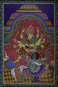 Durga dræber en dæmon