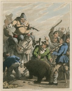 Illustration fra Hudibras af Samuel Butler