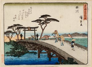 Kakegawa af Ichiryusai Hiroshige
