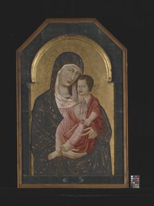 Madonna And Child (tempera og guld på træ) af Icilio Federico (attr. to) Joni