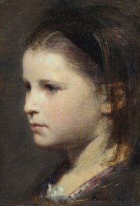 Hovedet af en ung pige af Ignace Henri Jean Fantin Latour