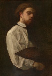 Selvportræt (olie på lærred) af Ignace Henri Jean Fantin Latour