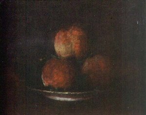 Three Peaches (olie på lærred) af Ignace Henri Jean Fantin Latour