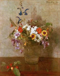 Efterårsblomster, 1864 af Ignace Henri Jean Fantin Latour