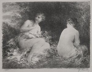 Badende, 1899. af Ignace Henri Jean Fantin Latour
