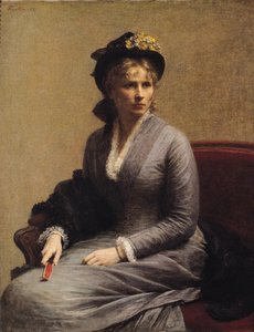 Charlotte Dubourg (1850-1921) 1882 af Ignace Henri Jean Fantin Latour