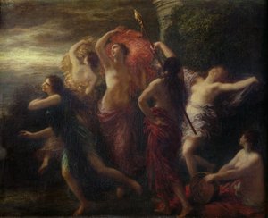 Dansere, 1891 af Ignace Henri Jean Fantin Latour