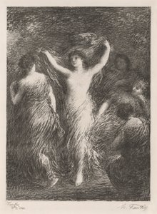 Danse, 1898. af Ignace Henri Jean Fantin Latour