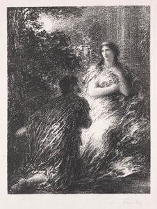Duo fra Les Troyens, 1894-1895. af Ignace Henri Jean Fantin Latour