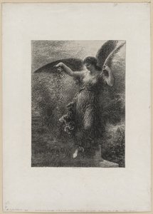 Til Eugene Delacroix, 1890. af Ignace Henri Jean Fantin Latour
