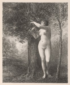 Eva, 1896. af Ignace Henri Jean Fantin-Latour
