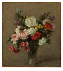 Blomsterbuket, 1900 af Ignace Henri Jean Fantin Latour