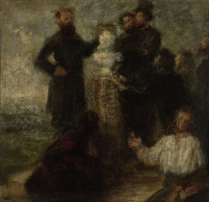 Homage to Delacroix, 1863-64 af Ignace Henri Jean Fantin Latour