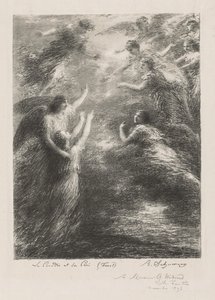 Paradise og Peri, 1893. af Ignace Henri Jean Fantin Latour