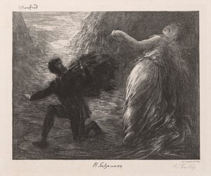 Manfred og Astarté, 1879. af Ignace Henri Jean Fantin Latour