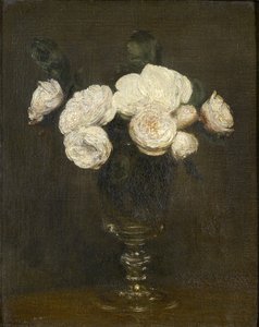 Stilleben af Malmaison Roses, 1800-tallet