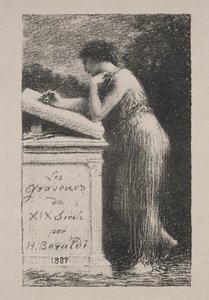 Litografien, 1887. af Ignace Henri Jean Fantin Latour