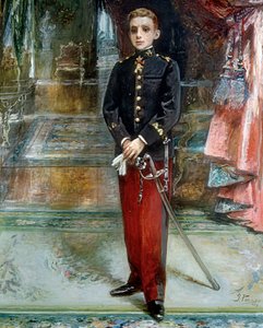 Portræt af kong Alfonso XIII af Spanien
