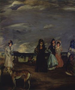 (KVINDER MED BLATCHES OG HUND I FORGRUNDEN) - TWENTIET CENTURY