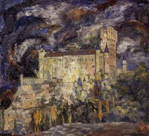 ALCAZAR DE SEGOVIA - 1925 - OLIE / LÆRD - 115X124 CM af Ignacio Zuloaga y Zabaleta