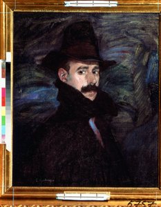 Selvportræt. Maleri af Ignacio Zuloaga y Zabaleto (1870-1945). Olie på lærred, 76 x 65 cm. spansk kunst. Pushkin Museum of Fine Arts, Moskva. af Ignacio Zuloaga y Zabaleta