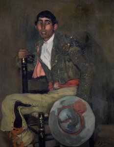 EL PICADOR - TYVENDE ÅRHUNDREDE - OLIE / STOF - 137X115 CM af Ignacio Zuloaga y Zabaleta