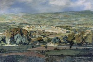 Landskab i Alhama’, 1923, Olie på lærred, 87 × 128 cm, AS00699 af Ignacio Zuloaga y Zabaleta