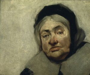 MI PORTERA DE LA RUE CORTOT - 1892 - OLIE / LÆRD - 32X38 CM af Ignacio Zuloaga y Zabaleta