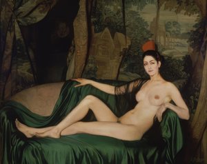 Mademoiselle Soutty – 1921 – olie på lærred – 144 × 177 cm af Ignacio Zuloaga y Zabaleta