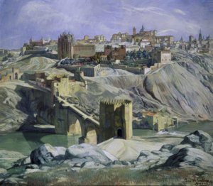 LETT LANDSKAB AF TOLEDO - 1932 - O / L - 88X101 CM