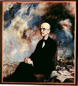 Portræt af Manuel de Falla (1876-1946), spansk komponist af Ignacio Zuloaga y Zabaleta