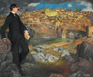 Portræt af Maurice Barres, 1913. af Ignacio Zuloaga y Zabaleta