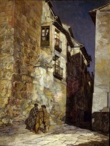 SEGOVIA BY NIGHT - CIRCA 1930 - O/L - 94X74 CM af Ignacio Zuloaga y Zabaleta