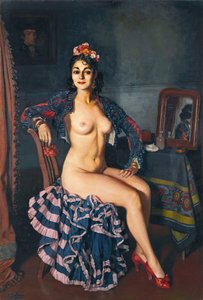 La Bella Oterito La Oterito i hendes omklædningsrum, 1936.