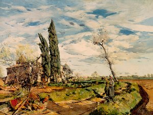 "" Kapellet "" Maleri af Ignasi Mallol (1892-1940). 1925. Barcelona. Cataloniens nationalmuseum for kunst. af Ignasi Mallol Casanovas