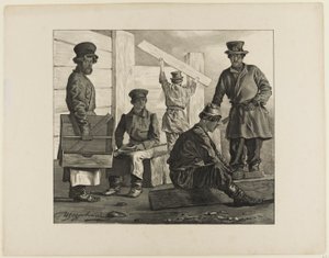 Scener fra russisk folkeliv af Ignatii Stepanovich Shchedrovskii